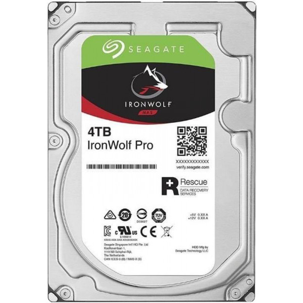 Фото - Жесткий диск внутренний Seagate IronWolf Pro 4TB 7200rpm 128MB 3.5" SATAIII (ST4000NE001)