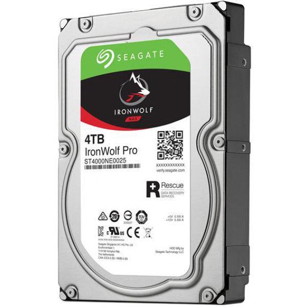 Фото - Жесткий диск внутренний Seagate IronWolf Pro 4TB 7200rpm 128MB 3.5" SATAIII (ST4000NE001)