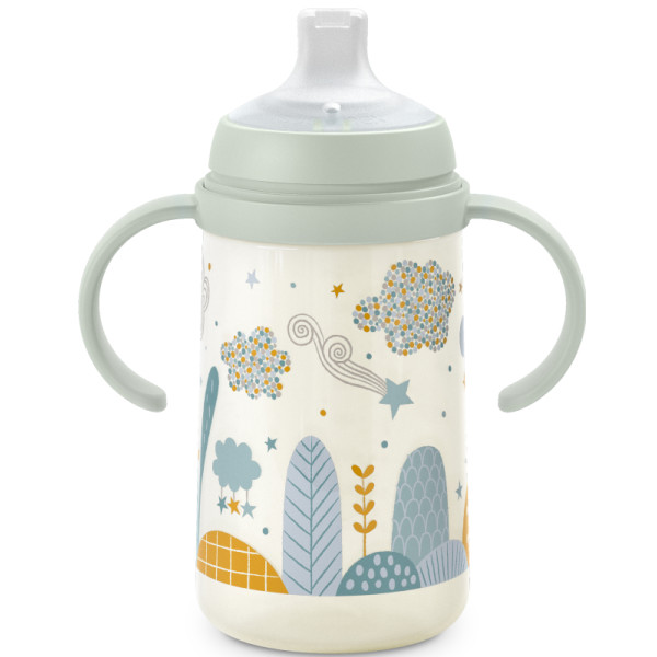 Фото - Чашка-непроливайка детская Suavinex Dreams зеленая 270 мл +6 мес (308291)