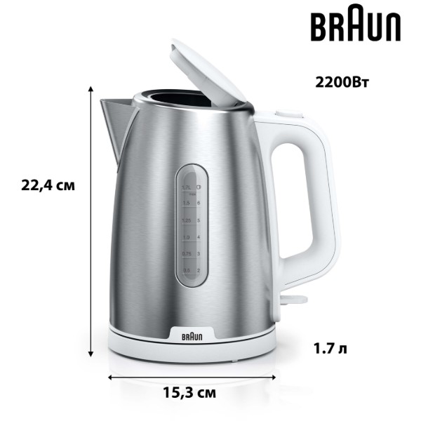 Фото - Електричний чайник Braun WK1500WH