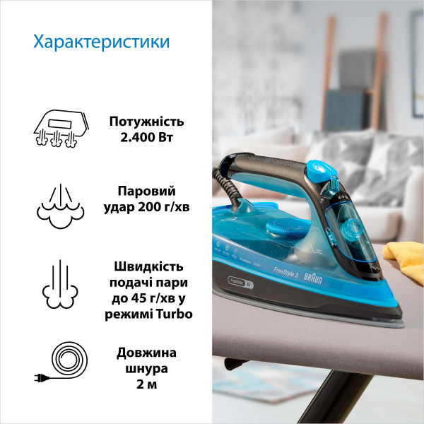Фото - Уцінка - Праска Braun FI3194BK
