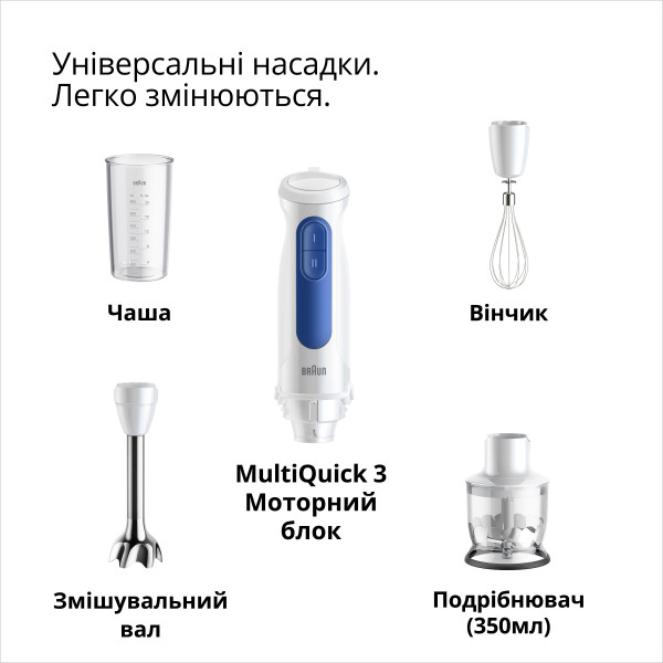 Фото - Блендер погружной Braun MQ30202MWH
