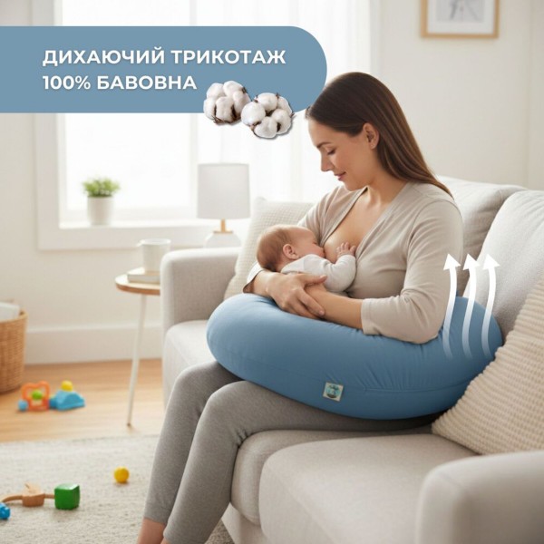 Фото - Подушка для годування SEI DESIGN 30х190 см трикотаж з гудзиком (8-36178*001)