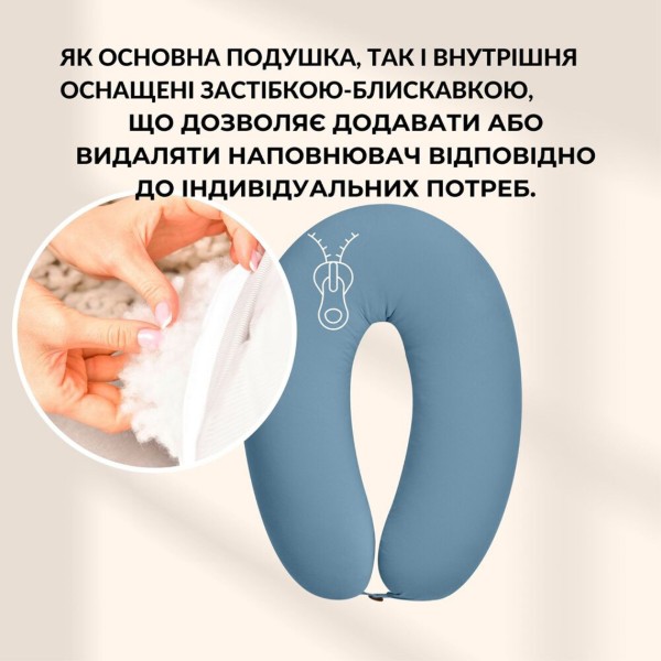 Фото - Подушка для годування SEI DESIGN 30х190 см трикотаж з гудзиком (8-36178*001)