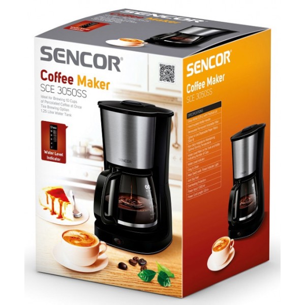 Фото - Кавоварка крапельна Sencor SCE 3050SS