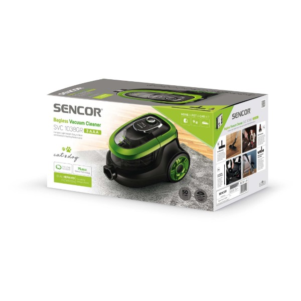 Фото - Пилосос для сухого прибирання без мішка Sencor SVC 1038GR