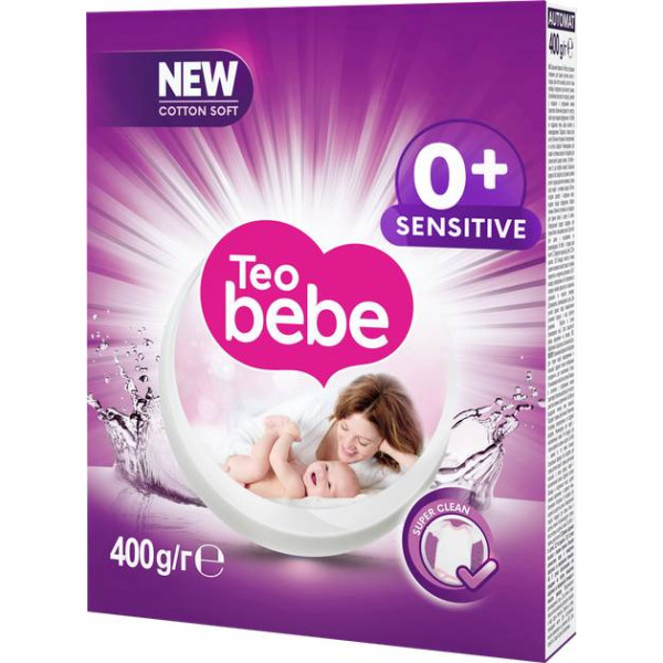 Фото - Стиральный порошок Тeo Bebe New Cotton Soft Sensistive Violet 400 гр.(3800024022760)