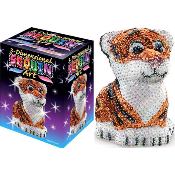Фото - Набір для творчості з паєток Sequin Art 3D Тигр (SA1122)