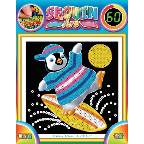 Фото - Набір для творчості з паєток Sequin Art 60 Пінгвін (SA1328)