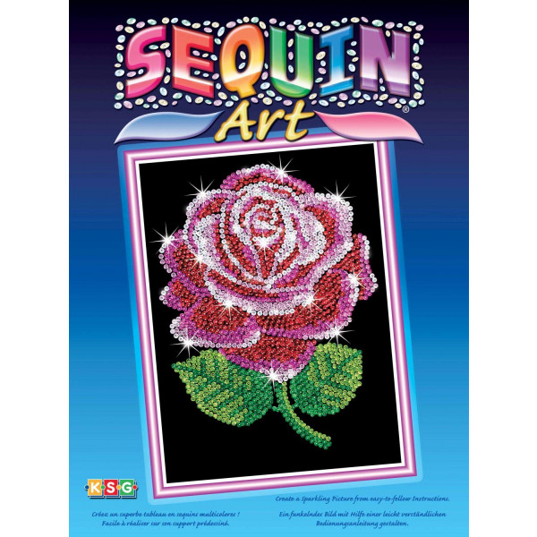 Фото - Набір для творчості з паєток Sequin Art Червона Роза Blue (SA1001)