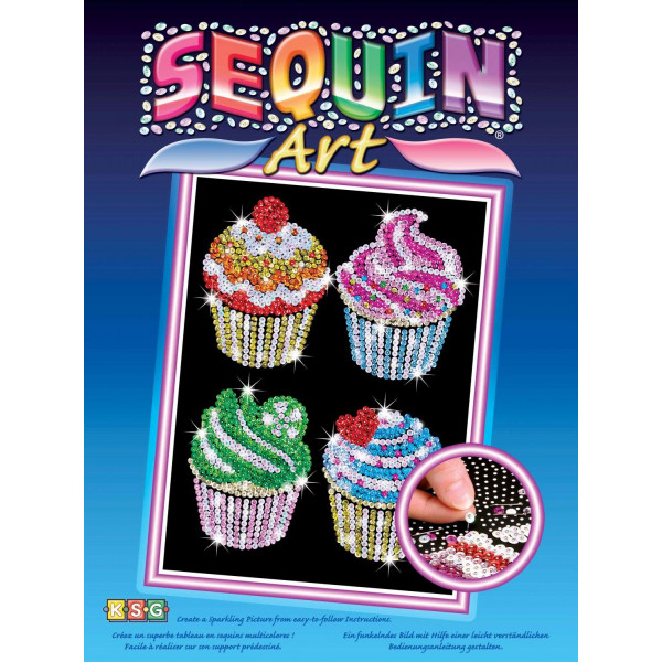 Фото - Набір для творчості з паєток Sequin Art Кекси Blue (SA1130) Фото - Набір для творчості з паєток Sequin Art Кекси Blue (SA1130)