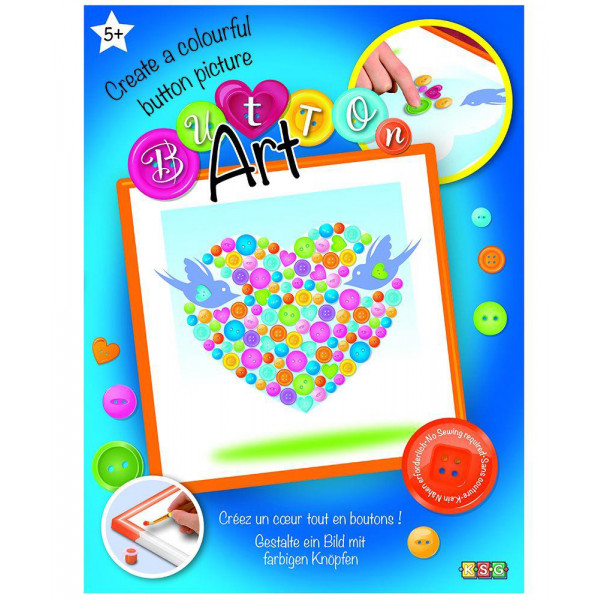 Фото - Алмазний живопис Sequin Art Button Сердечко (SA1527)