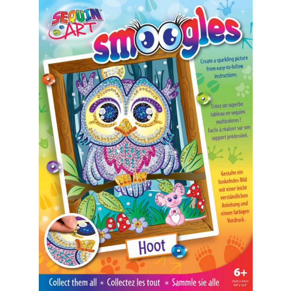 Фото - Набір для творчості з паєток Sequin Art Smoogles Сова (SA1812)