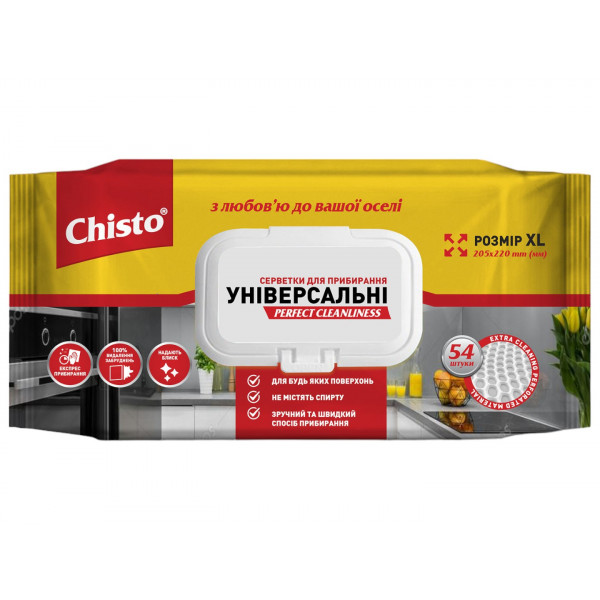Фото - Салфетка бытовая Chisto 54 шт. (4823098412373)