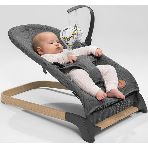 Фото - Крісло-шезлонг Lionelo June Air Grey Graphite