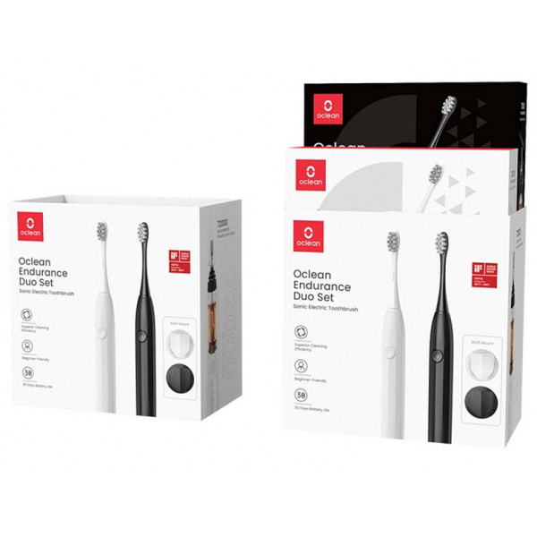Фото - Зубная щетка электрическая Oclean Endurance Duo Set (4779054830241)