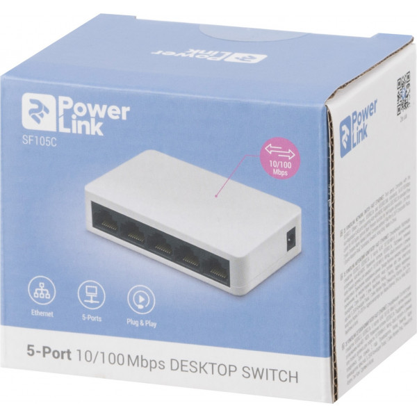 Фото - Коммутатор локальної мережі (Switch) 2E PowerLink SF105C 5xFE