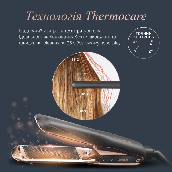 Фото - Уцінка - Вирівнювач волосся Rowenta SF8120F0 Thermocare Ultimate Experience