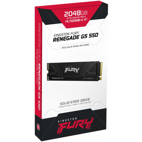 Фото - SSD-накопичувач внутрішній Kingston FURY Renegade G5 SSD 2048GB M.2 2280 PCIe Gen 5.0 x4 NVMe  (SFYR2S/2T0)