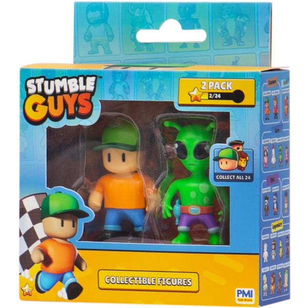 Фото - Коллекционная фигурка STUMBLE GUYS МИСТЕР СТАМБЛ И ПРИШЕЛЕЦ 2 фигурки (SG2015-1)