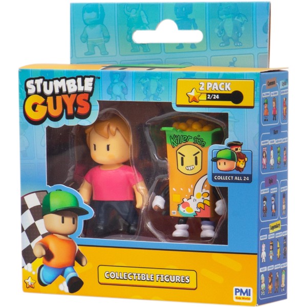 Фото - Коллекционная фигурка STUMBLE GUYS МИСС СТАМБЛ И КИЛЛЕР 2 фигурки (SG2015-2)