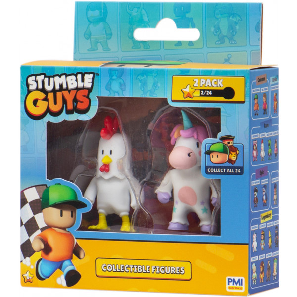 Фото - Коллекционная фигурка STUMBLE GUYS ЦЫПЛЕНОК И СПРИНКЛС 2 фигурки (SG2015-8)