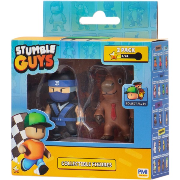 Фото - Коллекционная фигурка STUMBLE GUYS НИНДЗЯ КАЙ И КАПИБАРА 2 фигурки (SG2015-9)
