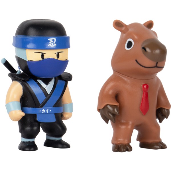 Фото - Коллекционная фигурка STUMBLE GUYS НИНДЗЯ КАЙ И КАПИБАРА 2 фигурки (SG2015-9)