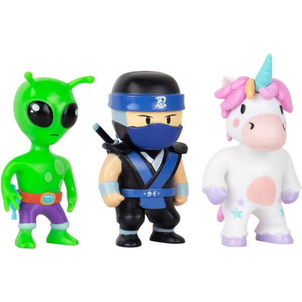 Фото - Коллекционная фигурка STUMBLE GUYS НИНДЗЯ КАЙ, СПРИНКЛС, ПРИШЕЛЕЦ 3 фигурки (SG2020-5)