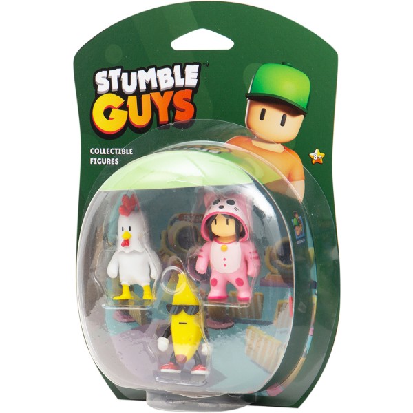 Фото - Колекційна фігурка STUMBLE GUYS Курча, БАНАН, М'ЯУМЕР 3 фігурки (SG2020-6)