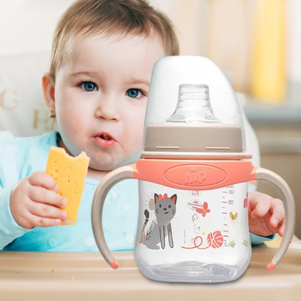 Фото - Поїльник-непроливайка дитячий NIP PP, 150 мл. (35058)