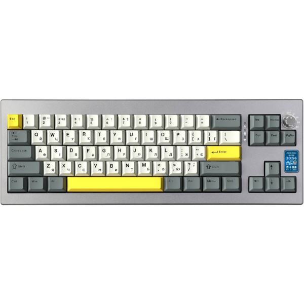 Фото - Клавиатура беспроводная игровая EPOMAKER Shadow-X Flamingo Switch Hot-Swap RGB Black (SHX-B-F)