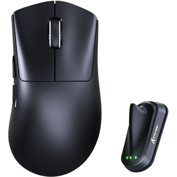 Фото - Мышь беспроводная игровая Attack Shark V8 Ultra-Light, Wireless/Bluetooth, 42000dpi. (PAW3950MAX), 6кн., Black (V8B_AS)