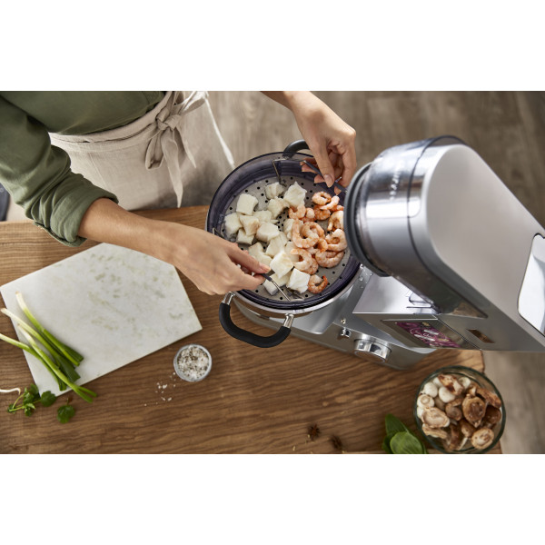 Фото - Комплект техніки Kenwood Кухонна машина і комбайн + Кухарський набір приладдя Kenwood KCL 95.004 SI + Кондитерський набір KWSD100