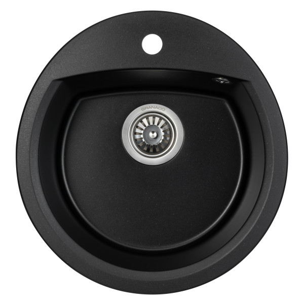 Фото - Уцінка - Мийка кухонна GRANADO RONDA black shine