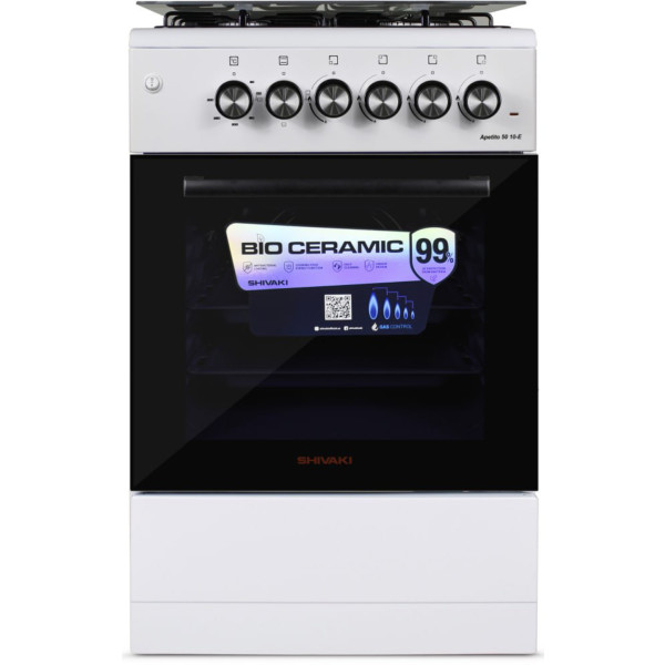 Фото - Плита газова Shivaki APETITO 10-E WHITE