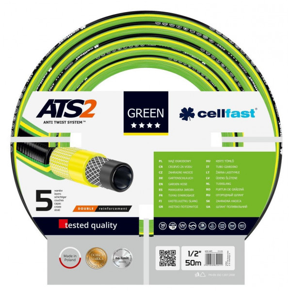 Фото - Шланг поливочный Cellfast Green Ats 1/2" (15-101) Фото - Шланг поливочный Cellfast Green Ats 1/2" (15-101)