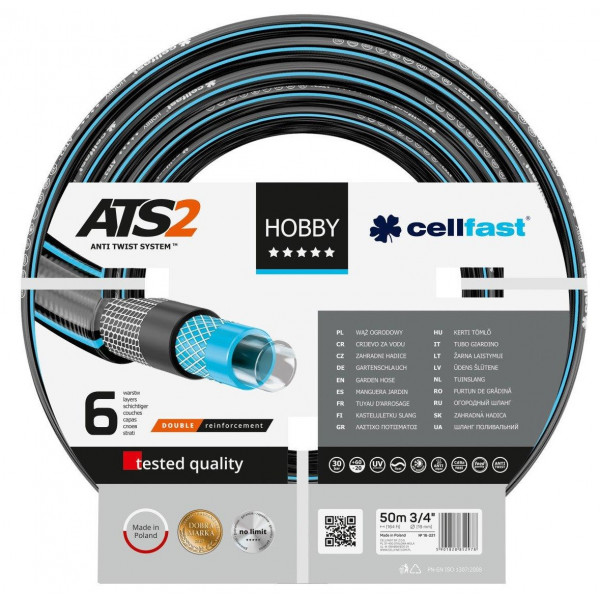 Фото - Шланг поливочний Cellfast Hobby Ats 3/4' (16-221)