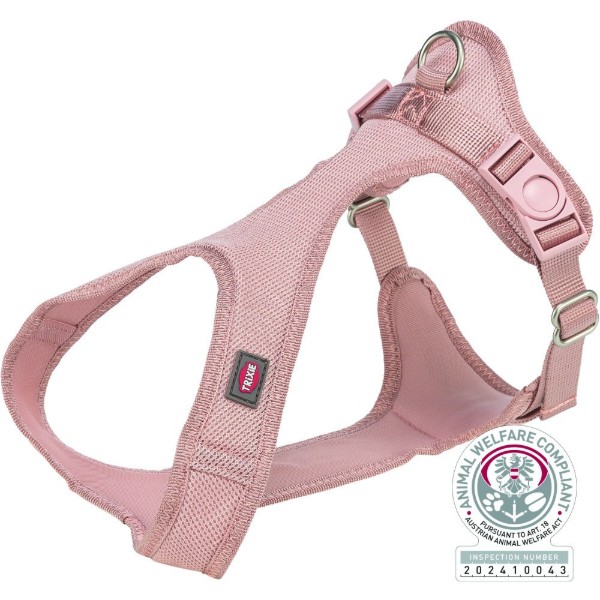 Фото - Шлея для собак Trixie Comfort мягкая XXS–XS 28–40 см 15 мм светло-розовая (4053032679191)
