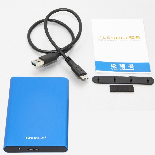Фото - Внешний карман Shuole для 2.5" HDD/SSD USB 3.0 (U25E30 BLUE)