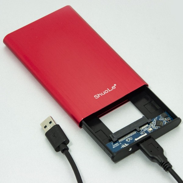 Фото - Зовнішній карман Shuole для 2.5" HDD/SSD USB 3.0 (U25E30 RED)
