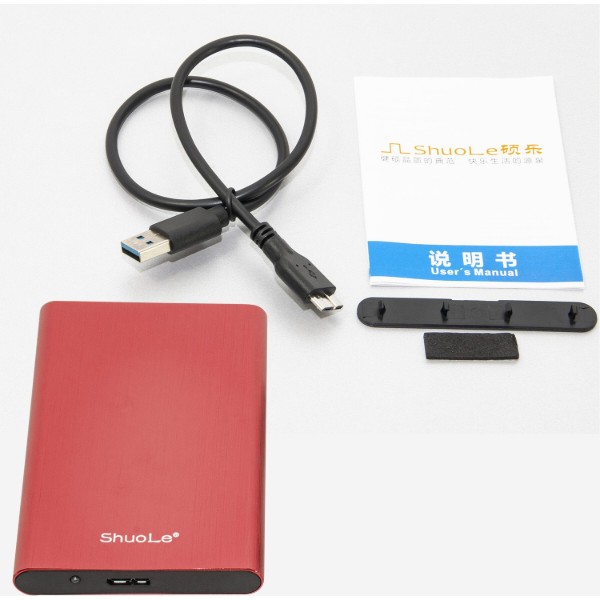 Фото - Зовнішній карман Shuole для 2.5" HDD/SSD USB 3.0 (U25E30 RED)