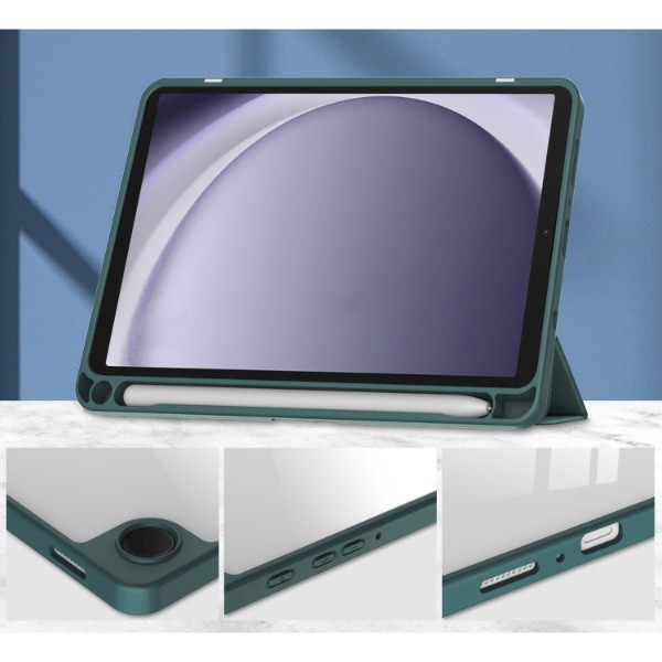 Фото - Чехол для планшета BeCover Soft Edge с креплением для стилуса for Samsung Galaxy Tab A9 SM-X115 8.7"" Dark Green (710357)