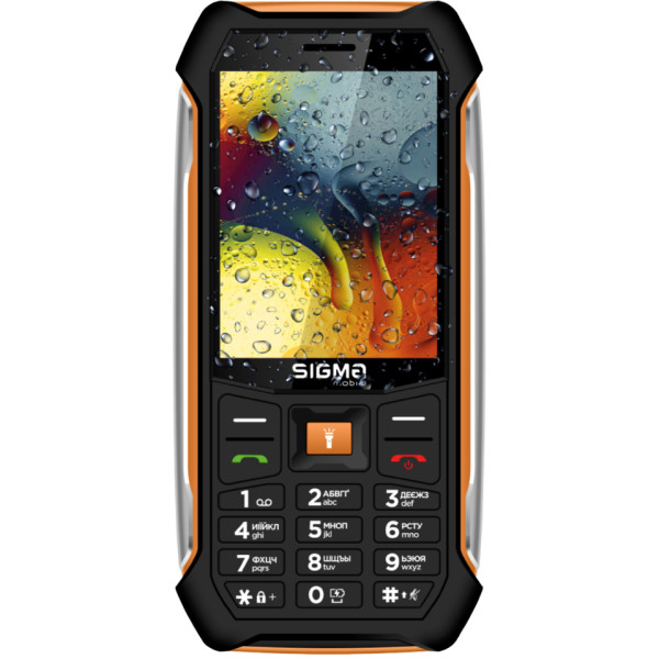 Фото - Мобильный телефон Sigma mobile X-style 323 Rain IP54 Black-Orange