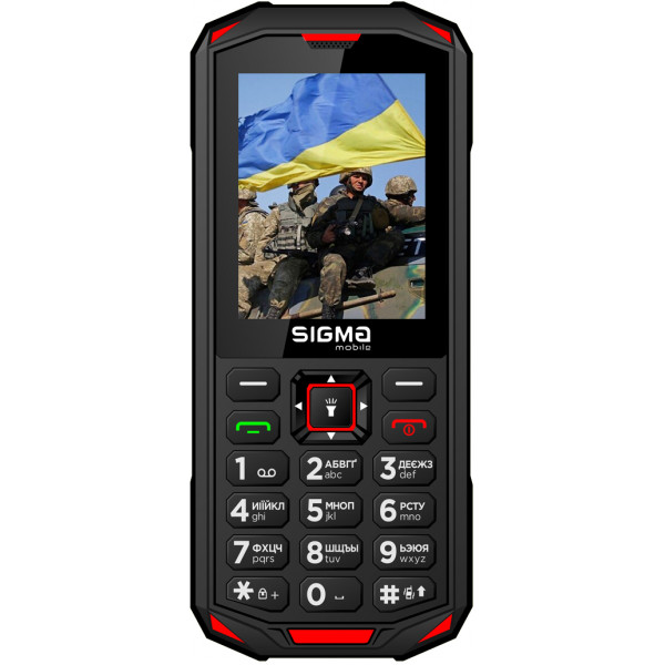 Фото - Мобильный телефон Sigma mobile X-treme PA68 DS Black-Red