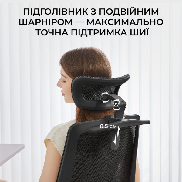 Фото - Кресло офисное Sihoo M59AS Mesh Black (M59AS-M302)