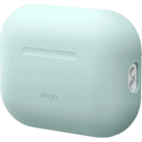 Фото - Чохол для навушників Elago Silicone Basic Case with Nylon Lanyard Mint for Airpods Pro 2nd Gen (EAPP2SC-BA+ROSTR-MT)