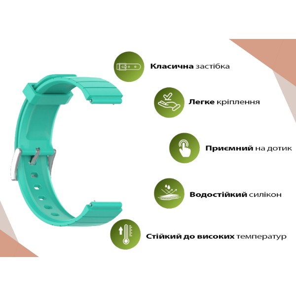 Фото - Ремінець для смарт-годинника BeCover for Xiaomi Watch S4 (22mm) Green (713735)