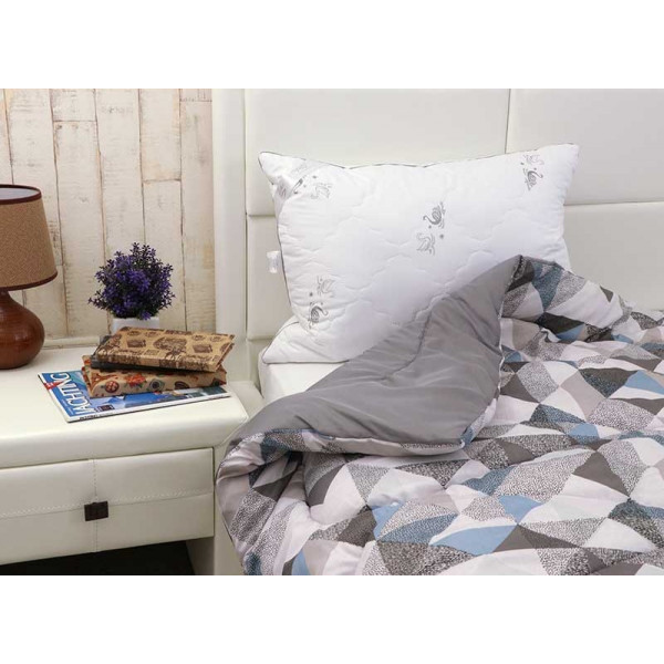 Фото - Ковдра зимова двоспальна Руно силіконова Абстракція зимова в поліестері 172х205 см (316.53Абстракція плюс)