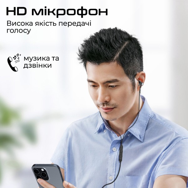 Фото - Наушники вкладыши проводные Promate silken-c.black